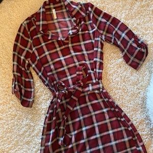 Plain collared Dress